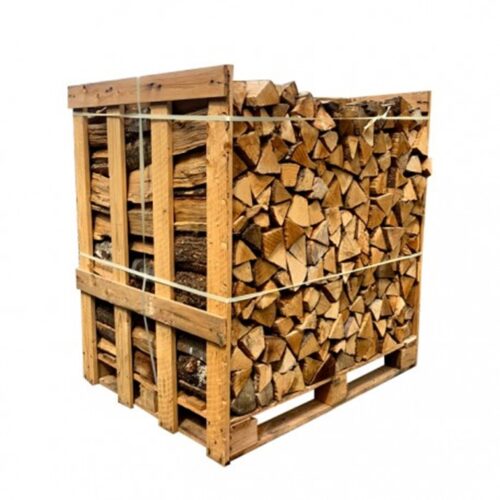 MÉLANGE DE BOIS DURS – DEMI-PALETTE – 25 CM – PALETTE 1 M3 – 1.5 STÈRES